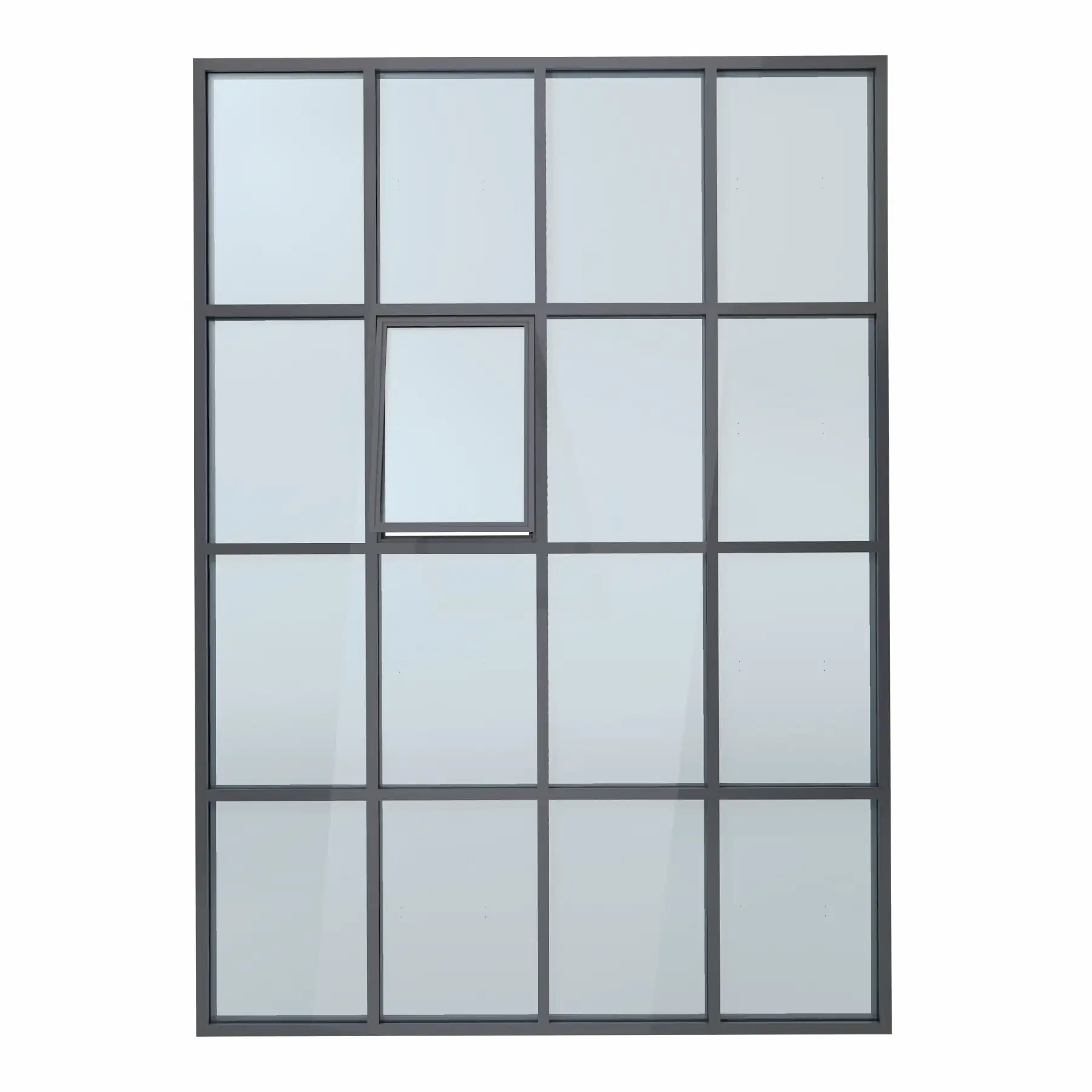 Muro cortina de vidrio con marco oculto unificado de aluminio, image size:1800x1800