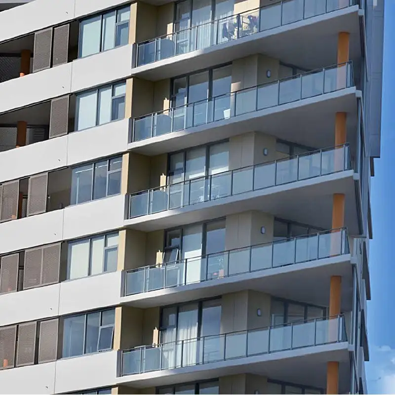 Aluminium Glasbalugrustrade System Aluminiumal Balustraaden