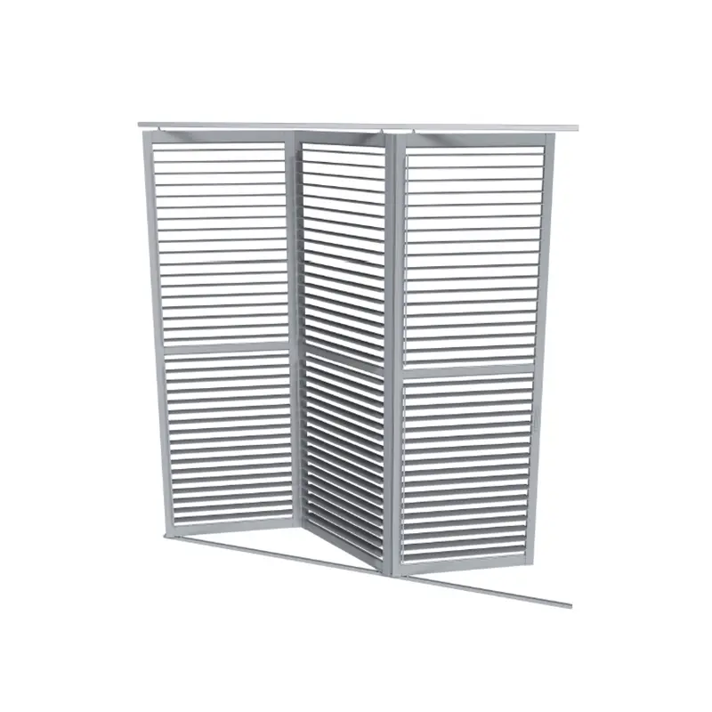 Aluminyo bi-natitiklop na shutter shutter ng aluminyo