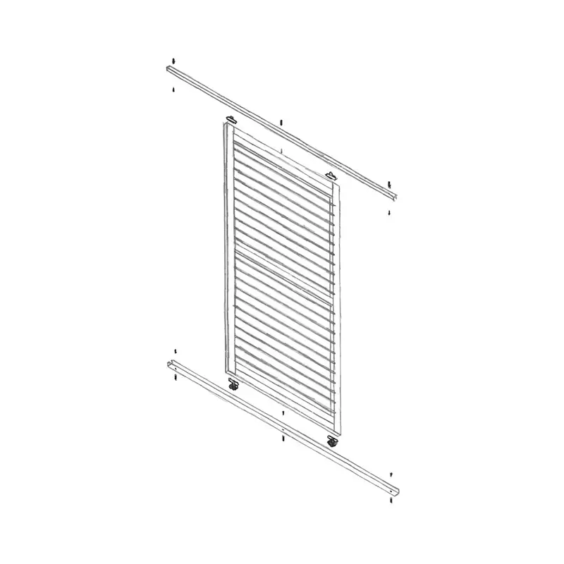 Aluminyo panlabas na sliding shutter