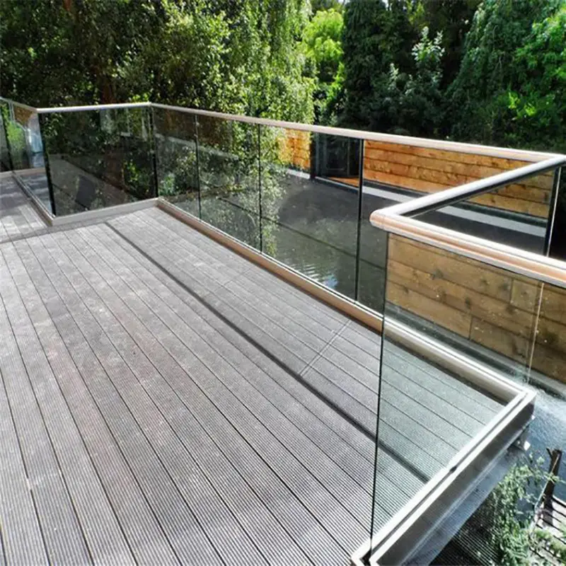 Alumini balustradeless rimerless