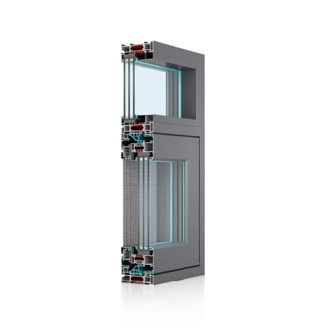 Aluminium Double ynderlike iepeningssysteem Windows
